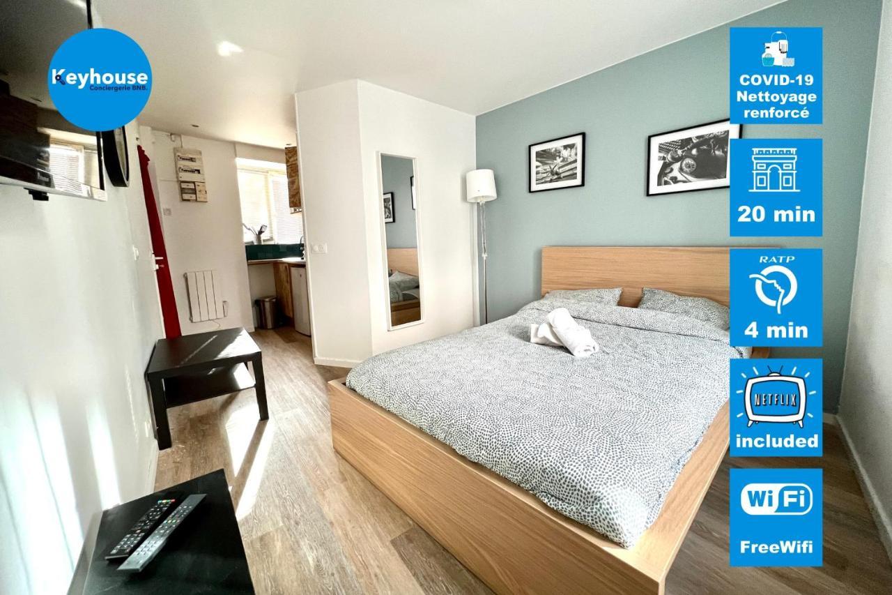 Studio 2 People Wifi Netflix Proche Paris Apartment Le Pre-Saint-Gervais Bagian luar foto
